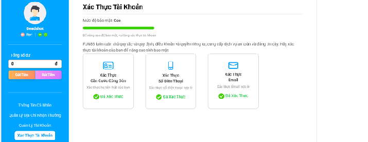 Đăng nhập, xác minh KYC để nạp rút tiền tại Fun88 trên PC và điện thoại